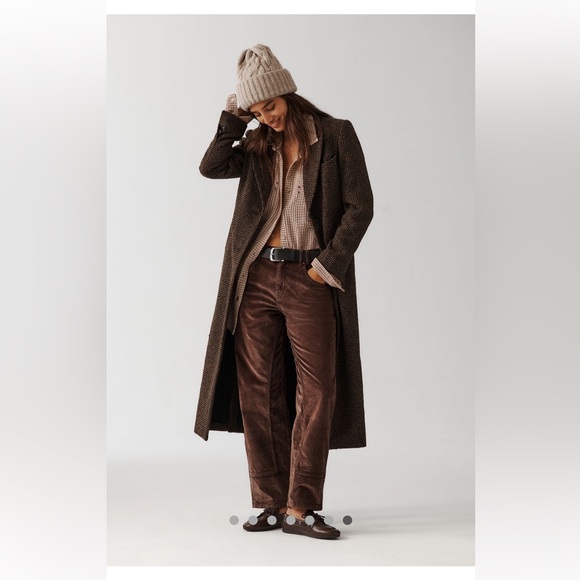 Free People We The Free Risk Taker Cord Jeans-Chocolate Truffle-NWOT - Picture 6 of 9